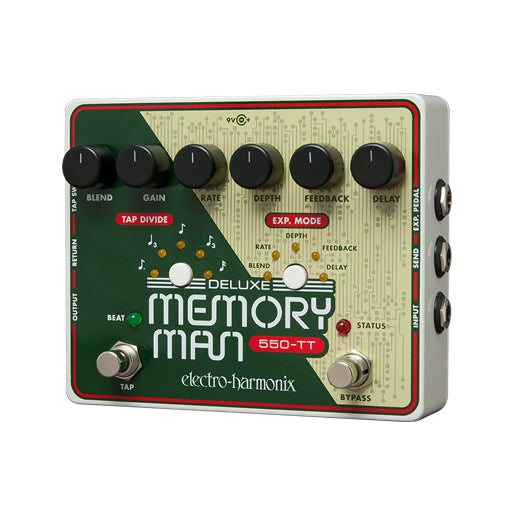 Electro-Harmonix Premium Deluxe Memory Man 550-TT Electric Guitar Effects Pedal for Music Enthusiasts