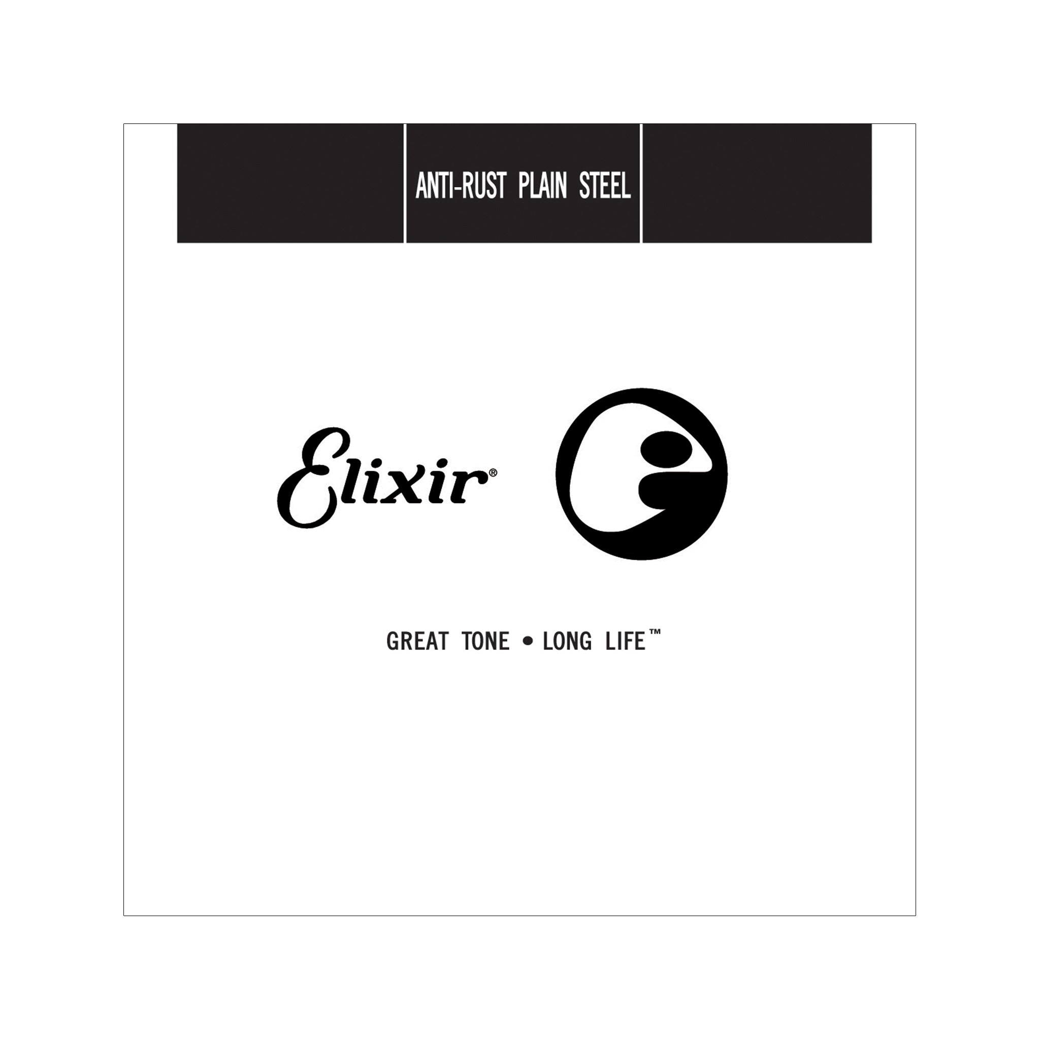 Elixir 13010 Anti-Rust Plain Single Steel String, Gauge .010
