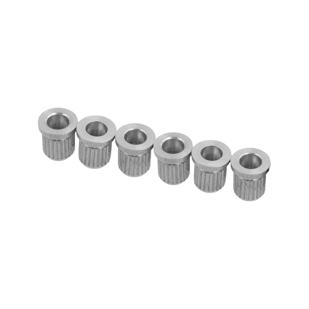 Allparts AP - 0087 High - Quality Standard Chrome Guitar String Ferrules, Set of Six Pieces
